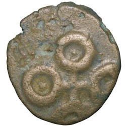 Alternative view of Potin Coin of Siva Siri Pulumavis(1st Cen.BC) of Satavahana Dynasty Elephant Type Rare