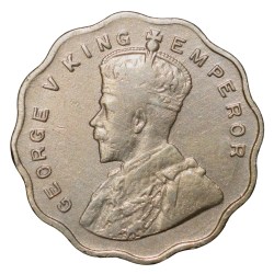 Copper-Nickel 1 Anna of George V (AD 1928) of Calcutta Mint KM513 Scarce