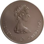 Alternative view of Canada 5 Dollars 1975 - Elizabeth II Swimming ; SILVER PROOF Commemorative issue Rare Coin WITH CAPSOOL #4747