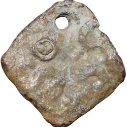 Alternative view of Lead Coin of Satavahan Dynasty (1st Cen. BC) from Vidarbha Region Bold Nandipad/Ujjaini Symbol