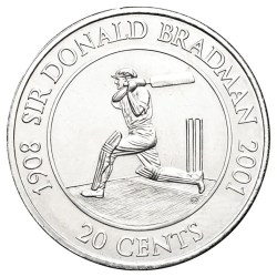 Australian Mint Queen Elizabeth II Sir Don Bradman Issue Unique and Rare