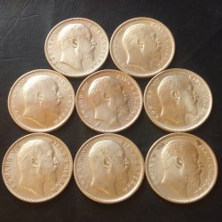 🔥🔥Silver EDVARD COMPLETE YEARS COLLECTION SET BRITISH INDIA 🇮🇳 ALL FULLY SILVER EDWARD years SET 🎉🎉 8 DIFFERENT YEAR 🎉🎉1903/4/5/6/7/8/9/10 EXCELLENT CONDITION Each coin weight 11.5 gm Same and similar piece available