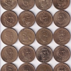 Us Presidential 1 Dollar 25 Different President Coins Collection Set Rare #1