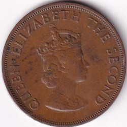 Alternative view of 1960 Jersey 1/12 shillings Elizabeth II Coin rare