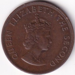 Alternative view of 1964 Jersey 1/12 shillings Elizabeth II Coin rare