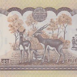 Alternative view of Nepal 10 Rupees First Polymer Note Raja Side Face Unc Rare