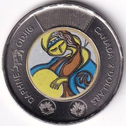 2 Dollars Canada 2025 Odjig Color Unc Coin