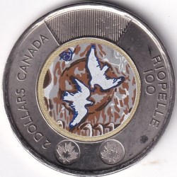 2 Dollars Canada 2023 Riopelle Color Unc Coin