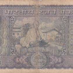 Alternative view of 100 Rupees L K JHA Mahatma Gandhi Reading Bhagavad Gita Note #7