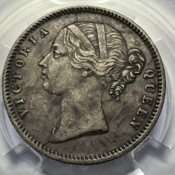 British India Half Rupee 1840 Divided Legend Silver Coin High Grade Coin