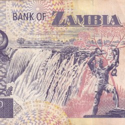 Alternative view of ZAMBIA 100 KWACHA OLD ISSUE WORLD NOTE