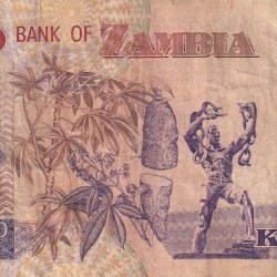 Alternative view of ZAMBIA 5000 KWACHA OLD ISSUE WORLD NOTE