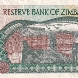 Alternative view of ZIMBABWE TEN DOLLARS OLD ISSUE WORLD NOTE