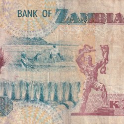 Alternative view of ZAMBIA TEN THOUSAND KWACHA OLD ISSUE WORLD NOTE