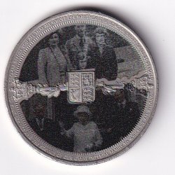United Kingdom, Gibraltar 1 Crown 2022- ELLIZABETH II Commemorative issue Rare Coloured Coin#V-45
