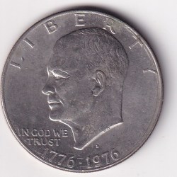United States 1 Dollar 1976 "Eisenhower Dollar" Bicentennial Commemorative issue Rare Coin #N-332