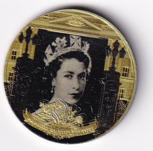United Kingdom, Gibraltar 1 Crown 2021- ELLIZABETH II Commemorative issue Rare Coloured Coin#V-51