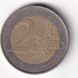 Alternative view of Belgium 2 Euros 2000 - Albert II Bimetallic Rare lowest Price Coin #N341
