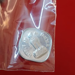 Alternative view of Rare One Paise Proof Set Coin 1973 B Mint Gem Bunc Condition