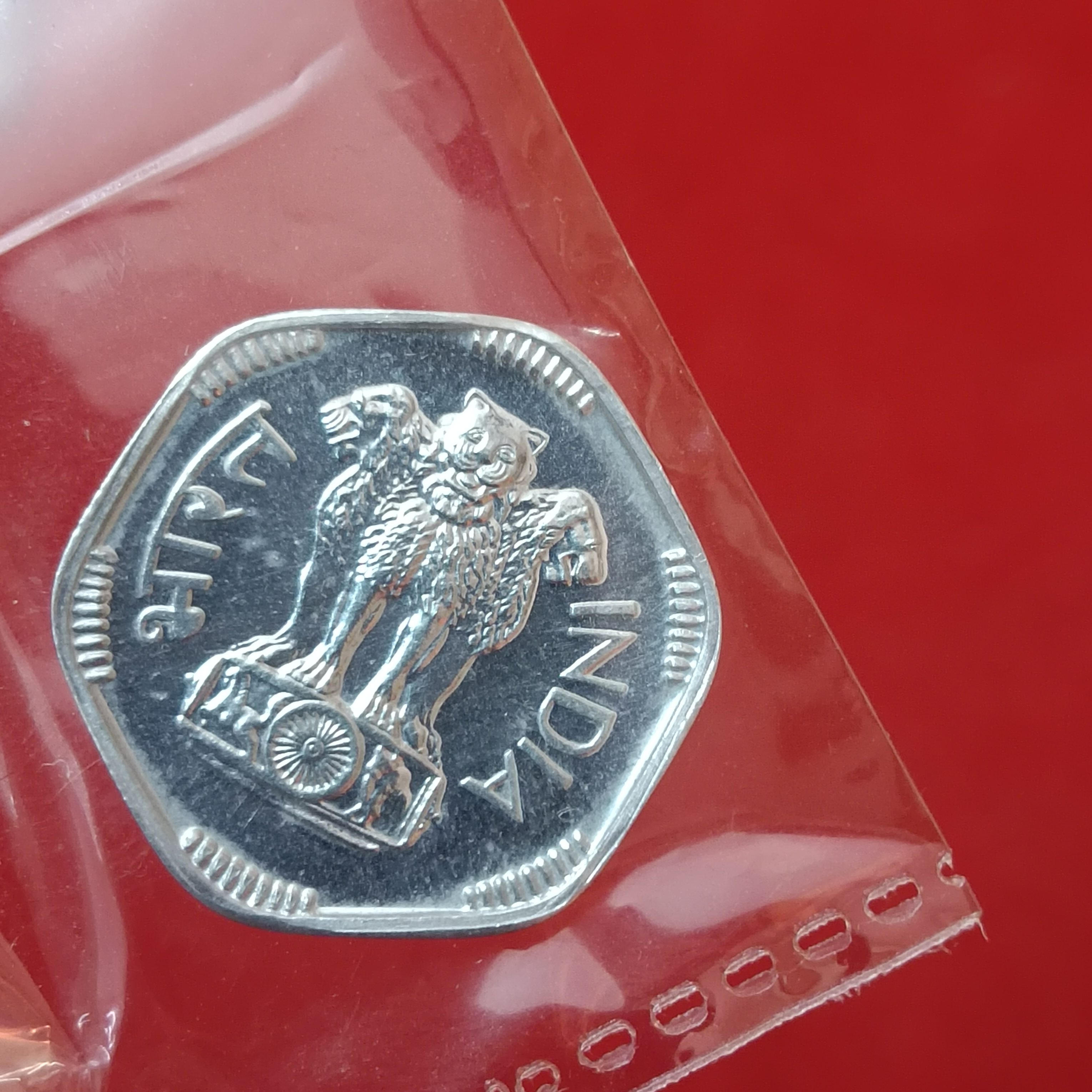 Rare Three Paise Proof Set Coin 1972 Year Gem Bunc Condition - Image 3