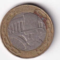 United Kingdom 2 Pounds 2006 Elizabeth II Isambard K. Brunel Rare Coin # N-394