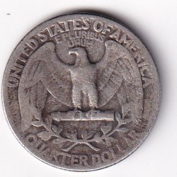 Alternative view of United States America ¼ Dollar 1946 "Washington Silver Quarter"Rare Coin # N-418