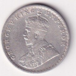 Alternative view of India - British 1 Rupee 1911 - George V Bombay Mint Very Rare Silver Coin #8586