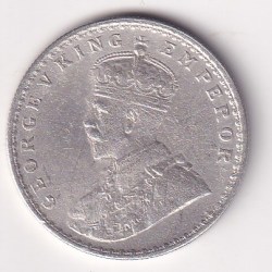 Alternative view of India - British 1 Rupee 1911 - George V Calcutta Mint Very Rare Silver Coin #8588
