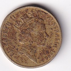 Alternative view of Australia 1 Dollar 1996 Elizabeth II -"Father of Federation"Commemorative Coin # N-423