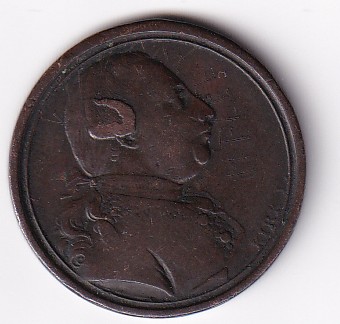United Kingdom 1773 Medal - George III Sentimental Magazine Extermaly Rare Coin # N-425