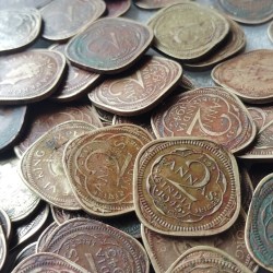 George VI Two Annas 70 Pcs Given British of India