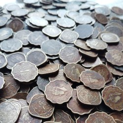Alternative view of George Vi One Anna or 1/2 Half Anna Mix Years Mix Mints 100 Pcs Given British of India