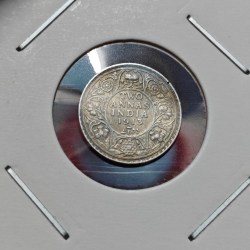 2 ANNA 1913 Bombay MINT Coin GEORGE V KING EMPEROR