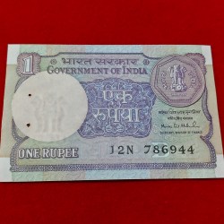 ONE RUPEE NOTE STARTING 786 GEM UNC CONDITION SERIAL NO. 786944