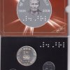 LOUIS BRAILLE -1809-2009 KOLKATA MINT 2 COINS ((UNC SET)) - Image 2