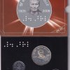 LOUIS BRAILLE -1809-2009 KOLKATA MINT 2 COINS ((UNC SET))