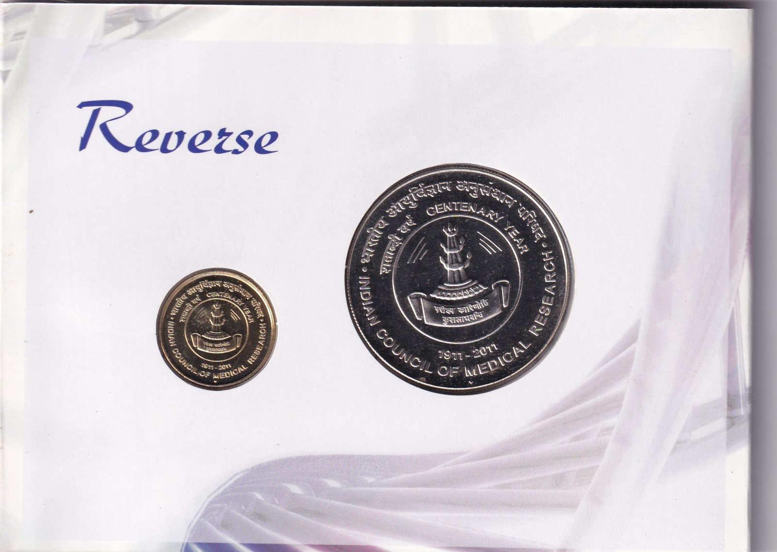 Indian Council of Medical Research 2011 Mumbai Mint (2 Coin) UNC Set