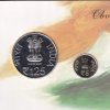 125th Birth Anniversary of Jawaharlal Nehru 2014 Mumbai Mint (2 coins) UNC set - Image 3