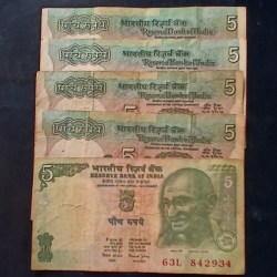 Alternative view of Reserve Bank of India Denominaton 5₹ Governor Vimal jalan Same and similar set are available