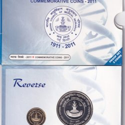 INDIAN COUNCIL OF MEDICAL RESEARCH-2011 MUMBAI MINT 2 COIN ((PROOF SET))