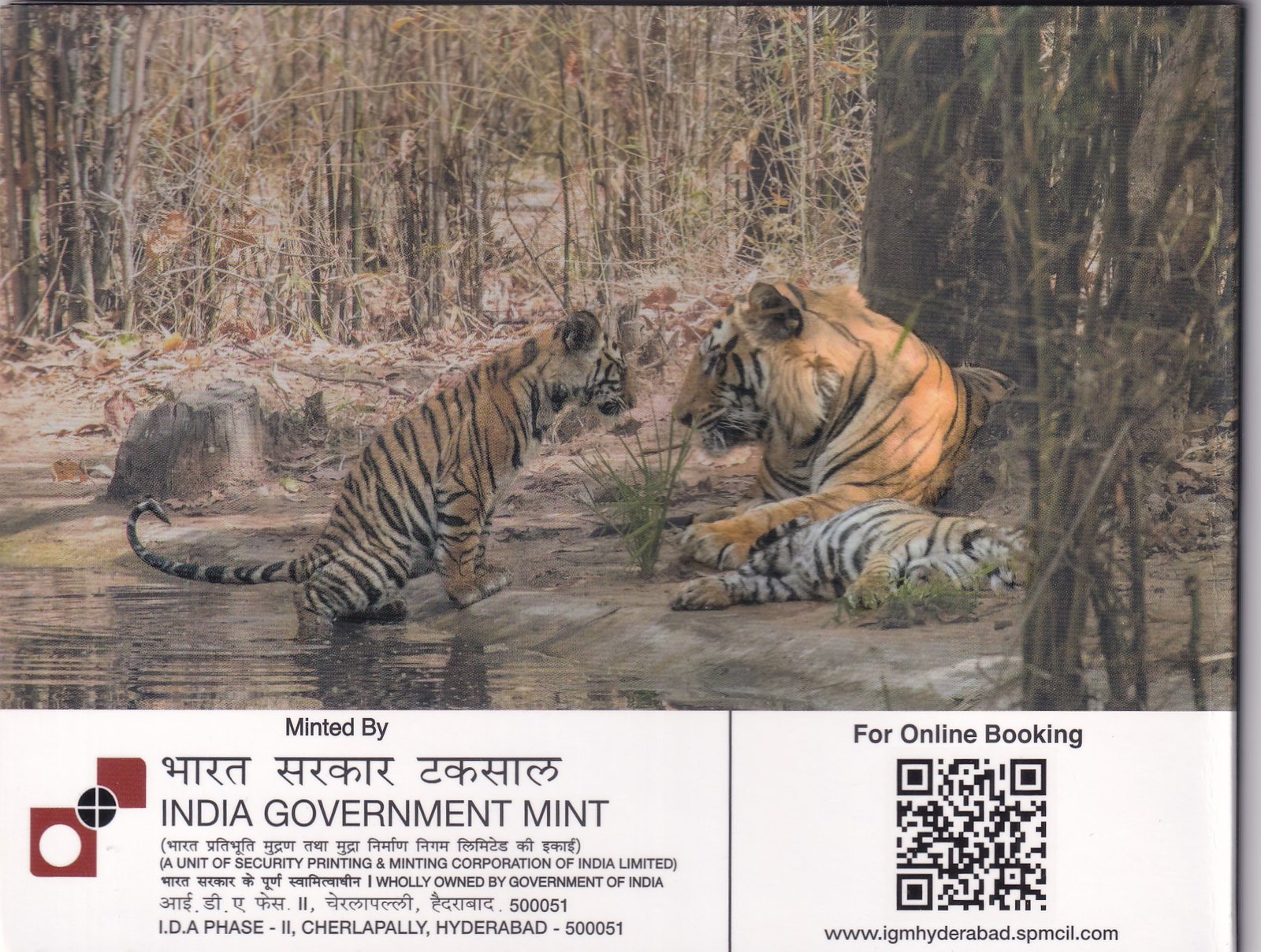 50 YEARS PROJECT TIGER-2023 HYDERABAD MINT RARE 1 COIN ((PROOF SET))