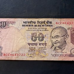 Reserve Bank of India Denominaton 50₹ Star series note Same note available
