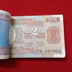 Alternative view of Two Rs Satalite Full Bundle Semi Fancy Governor RN Malhotra UNC Condition 267001