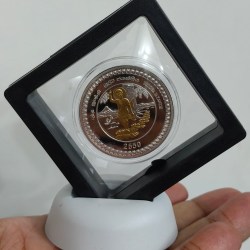 Buddha jayanti 2550 Shri Lanka token coin with box and stand beautiful tokan