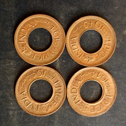 🔥🔥🔥 1 PICE HOLE COIN Gem unc CONDITION MIX YEAR Condition as imege 4 piece given same and similar set are available