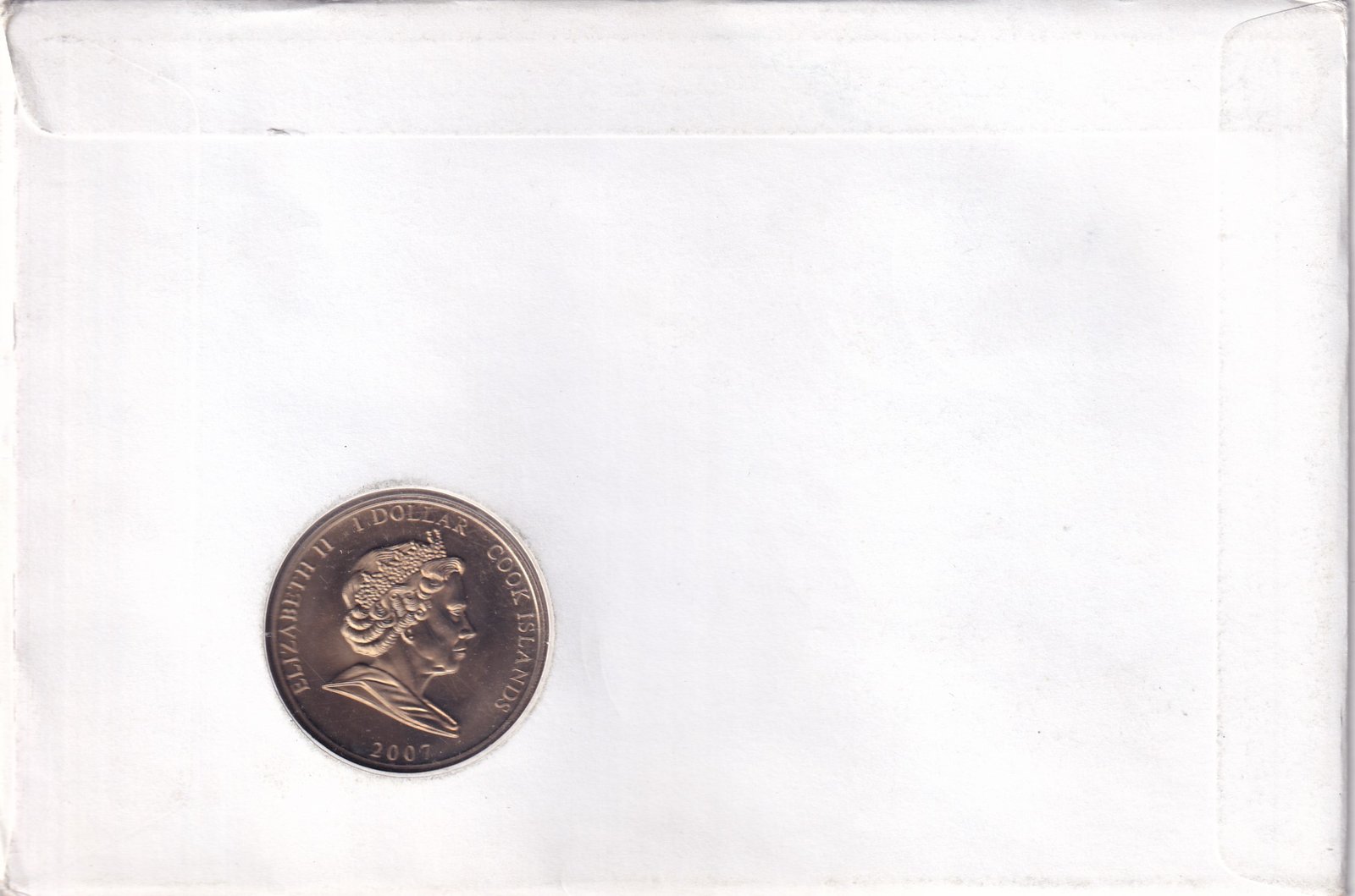 COOK ISLAND 1 DOLLAR 2007 - DIAMOND WEDDING ANNIVERSARY (QUEEN ELIZABETH AND PRINCE PHILLIP) COMMEMORATIVE COIN FIRST DAY COVER ROYAL MINT PACK GEM UNC - Image 2