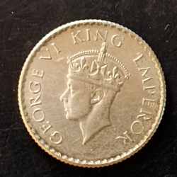 Alternative view of Silver British India King and emperor George vi Denominaton 1/4₹ Year 1940 Same and similar is available