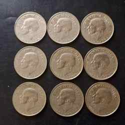 Republic India Denominaton 50 paisa Back side of Mahatma Gandhi Metal copper nickel Same and similar piece available