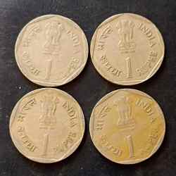 Alternative view of Republic India Denominaton 1₹ Metal copper nickel Same and similar set are available