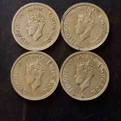 Alternative view of British India King and emperor George vi Denominaton 1₹ Metal coper nickel Same and similar piece available